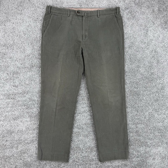 Loro Piana Pants Men's 37 Gray Chino Cotton Made In Italy Old Money - Picture 1 of 16